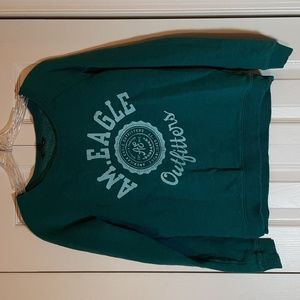 Teal Green American Eagle Hoodie